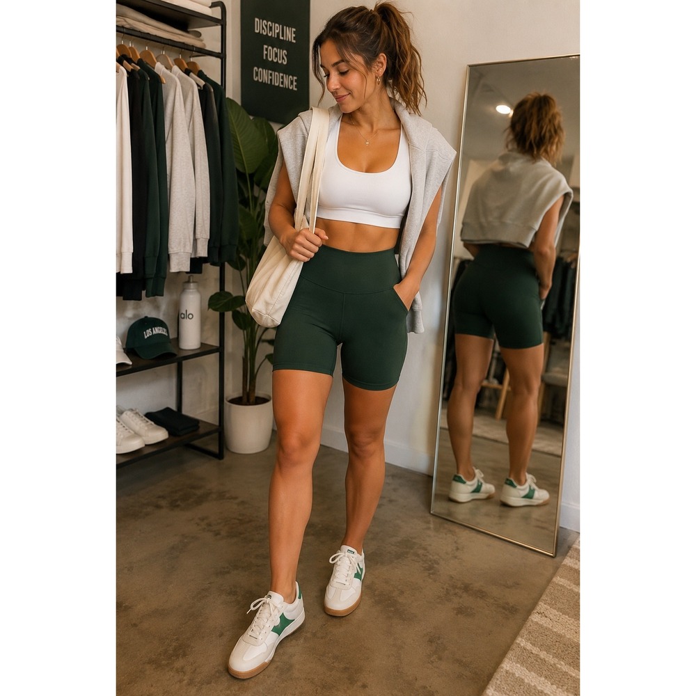 No Boundaries Women's Sneakers Size 9 White Green Retro Sporty Trendy